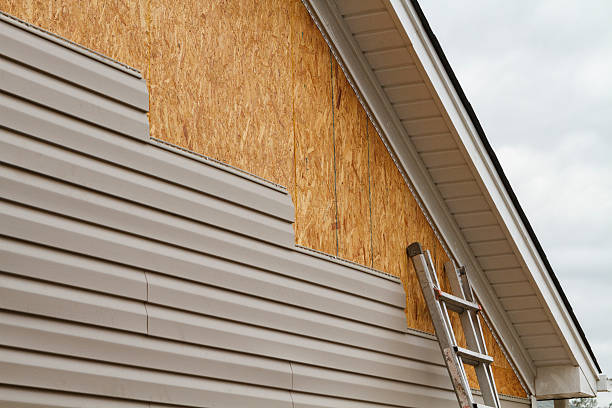Professional Emergency Siding Repair technician working in Quincy, IL